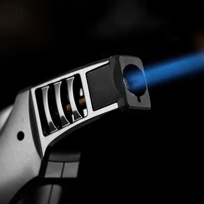 Jobon Turbo Flame Lighter, Creative Cigar Lighter With Fire Lock, Kitchen Flame Ignition Lighter, Refillable Jet Turbo Gas Lighter, Cigar Cigarettes Lighters, BBQ Candle Baking Inflatable Storm Flame Smoking Gadget Jobon Turbo Flame Lighter, Creative Cigar Lighter With Fire Lock, Kitchen Flame Ignition Lighter, Refillable Jet Turbo Gas Lighter, Cigar Cigarettes Lighters, BBQ Candle Baking Inflatable Storm Flame Smoking Gadget